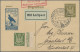 Deutsches Reich - Halbamtliche Flugmarken: 1924/1925, Drei Segelflugkarten: Flug - Airmail & Zeppelin