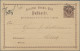 Deutsches Reich - Bahnpost: HAMBURG - KIEL, L 3 Schwarz Auf Postkarte ½ Gr., Zus - Andere & Zonder Classificatie