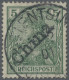 Deutsche Post In China: 1901, 5 Pf Germania Reichspost Mit Handstempelaufdruck " - Deutsche Post In China