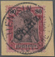 Deutsche Post In China: 1901, 80 Pf Germania Reichspost Mit Handstempelaufdruck, - China (kantoren)