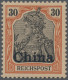 Deutsche Post In China: 1901, NICHT Ausgegebene 30 Pf Germania Ohne Wasserzeiche - Chine (bureaux)