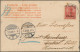 Delcampe - Deutsche Post In China: 1905/1917, Partie Mit 8 Belegen, Dabei Mi.39 Mit Seltene - China (oficinas)