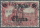 Deutsche Post In China: 1908, ½ Dollar Auf 1 M, Entwertet "TIENTSIN DEUTSCHE POS - China (kantoren)