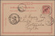 Deutsche Post In China - Ganzsachen: 1899, UPU Karte 10 Pf. Ab "Shanghai 10/7 99 - Deutsche Post In China