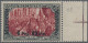 Deutsche Post In Marokko: 1900, 6 P 25 C Auf 5 Mark, Sog. Dünner Aufdruck, Type - Marruecos (oficinas)