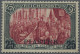 Deutsche Post In Der Türkei: 1902, 25 P Auf 5 M Reichspost Grünschwarz/bräunlich - Turchia (uffici)