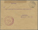 Militärmission: 1917/18, MIL.MISS.KONSTANTINOPEL Auf Zwei FP-Belegen Mit Roten B - Deutsche Post In Der Türkei