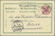 Deutsch-Ostafrika - Ganzsachen: 1898/1899, 5 P. Auf 10 Pfg. Privatganzsachenkart - Afrique Orientale