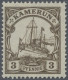 Deutsche Kolonien - Kamerun: 1905, 3 Pf Schiffszeichnung (dunkel)orangebraun Mit - Kamerun