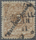 Deutsche Kolonien - Marshall-Inseln: 1897/99, Adler, 3 Pfg. Hellockerbraun, Saub - Marshalleilanden