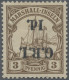 Deutsche Kolonien - Marshall-Inseln - Britische Besetzung: 1914, 3 Pfg. Kaiserya - Marshall-Inseln