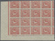 Danzig: 1923, Flugpostmarken Im Verzähnten 16er-Block, Enthaltend 15 Marken 5 Mi - Other & Unclassified