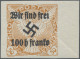 Sudetenland - Rumburg: 1938, 50 H Orange Zeitungsmarke Mit Aufdruck "Wir Sind Fr - Région Des Sudètes
