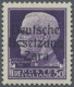 Dt. Besetzung II WK - Zara: 1943, 50 Lire Schwärzlichgrauviolett Freimarke "Seri - Bezetting 1938-45