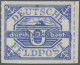 Feldpostmarken: HELA, 1945, Zulassungsmarke, Violettultramarin, Ungebraucht Ohne - Other & Unclassified