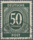 Alliierte Besetzung - Gemeinschaftsausgaben: 1946, 50 Pfg. Mit Seltenem Wasserze - Other & Unclassified