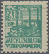 Sowjetische Zone - Mecklenburg-Vorpommern: 1946, Abschiedsserie 30 Pf. Schwärzli - Sonstige & Ohne Zuordnung