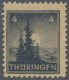 Sowjetische Zone - Thüringen: 1945, 4 Pf Freimarke Mit Dem Seltenem PLF IV: "F S - Altri & Non Classificati