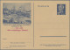 DDR - Ganzsachen: 1950, Postkarte 12 Pf Pieck (Abb. Hamburger Hafen), Mit Probea - Other & Unclassified