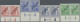 Berlin: 1948, Schwarzaufdruck, Vier Unterrandpaare Mit HAN: 30 Pfg. "6090.48 1", - Unused Stamps