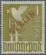 Berlin: 1949, Rotaufaufdruck BERLIN, 1 M Oliv, Postfrisch, Unsigniert. (Mi. 550, - Nuovi