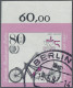 Berlin: 1985, Jugendmarken, Historische Fahrräder 80 + 40 Pfg., UNGEZÄHNT Vom Ob - Andere & Zonder Classificatie