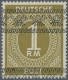 Bizone: 1948, 1 RM Mit Doppeltem Bandaufdruck, Postfrisch, Einwandfrei, Signiert - Sonstige & Ohne Zuordnung