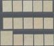Bizone: 1948, Bauten Eng Gezähnt, Komplette Ausgabe (15 Werte) Postfrisch, Gute - Autres & Non Classés