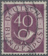 Bundesrepublik Deutschland: 1951, 40(Pf) Posthorn Mit Plattenfehler "zusätzliche - Used Stamps