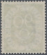 Bundesrepublik Deutschland: 1951, Posthorn 90 Pfg. Mit Plattenfehler "zwei Grüne - Gebraucht