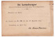 25c. Obl. Dc LUXEMBOURG-VILLE Sur C.P. Du 17 - 6 1893 Vers Birtange + Griffe AUSLAGEN - Verso : Ill. De LETZEBURGER Humo - 1891 Adolfo Di Fronte