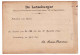 25c. Obl. Dc LUXEMBOURG-VILLE Sur C.P. Du 17 - 6 1893 Vers Birtange + Griffe AUSLAGEN - Verso : Ill. De LETZEBURGER Humo - 1891 Adolfo De Frente