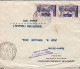 1946 Italy To Uruguay Cover With Postmark Promoting Woman ! Home Safety - Erste Hilfe