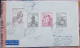 CZECOSLOVAKIA 1955, CENSOR COVER, USED TO USA, 4 STAMP, MOTOR-CYCLIST, OLD BUILDING, KONTROLA OTEVREND CELNI, VALÄSSKE-M - Altri & Non Classificati