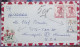 DENMARK 1961, COVER USED TO USA,  2 DIFFERENT VIGNETTE LABEL, 2 STAMP NIELS-R-FINSEN,  RISSKOV CITY CANCEL - Other & Unclassified