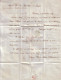 DANEMARK - LETTRE D' ELSENEUR A C. DESVARANNES ANGERS , ENTREE ROUGE TOUR ET TAXI VALENCIENNES + TAXE - 1847 - ...-1851 Préphilatélie