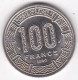 République Centrafricaine, 100 Francs 1990, En Nickel, KM# 7, Superbe - Zentralafrik. Republik