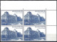 COB 1607 ** - Bruxelles - Palais Royal - Petits Points Bleus Sur Le Côté Gauche - T1, T2 Et T3 - Bloc De 4 Timbres - 1961-1990