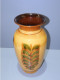 Delcampe - -JOLI GRAND VASE TERRE CUITE EMAILLEE VINTAGE COLLECTION DECO XXe    E - Vasi