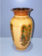 Delcampe - -JOLI GRAND VASE TERRE CUITE EMAILLEE VINTAGE COLLECTION DECO XXe    E - Vasen