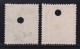 España, 1873 Edifil. 138, 139, 1 Pts Lila / 4 Pts Castaño Claro. - Oblitérés