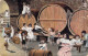 Fantaisie - Enfants Dans Une Cave Faisant Une Degustation De Vin - Tonneaux De Vin - Carte Postale Ancienne - Gruppen Von Kindern Und Familien