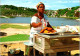 20-9-2023 (1 U 36) Brazil - Abaeté Lagoon - Women Food Seller On Beach - Mercaderes