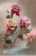 FETE - Bonne Année - Fantaisie - Fleurs - Roses Et Boules Blanches De Houx - Carte Postale Ancienne - New Year