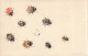 TIMBRES - Coccinelles En Timbres - Carte Postale Ancienne - Briefmarken (Abbildungen)