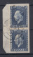 CEFALONIA E ITACA EM. ARGOSTOLI 1941 COPPIA GIORGIO II 8 + 8 D. N.10b US. CERT. - Cefalonia & Itaca