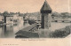 SUISSE - Lucerne - Kapellbrücke - Wasserturm -  Carte Postale Ancienne - Lucerna