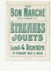 MAGASIN "AU BON MARCHE" - ETRENNES JOUETS - LUNDI 4 DECEMBRE - PARIS -  75 - Werbepostkarten