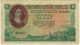 SOUTH AFRICA P107b 10 RAND Type 1961 Issued 1962 Signature RISSIK  #C/40     VF 2 P.h. - Suráfrica