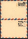 UXC12-13 Air Mail Postal Cards Mint Vf 1972 - 1961-80